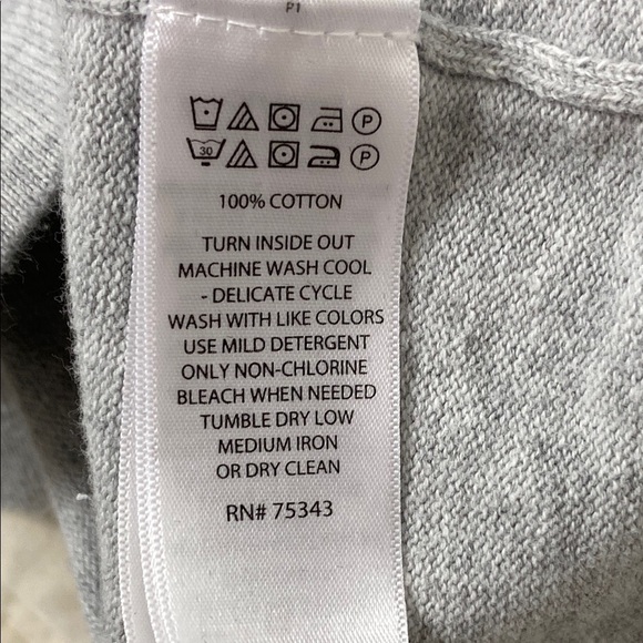 Frederik Anderson Copenhagen Cotton Dog Sweater Gray Sz Medium - Picture 4 of 7